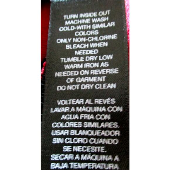 Travelers By Chico's Women's Red & Black Stretch Peek A Boo Shoulder Shirt Sm. - Picture 12 of 12